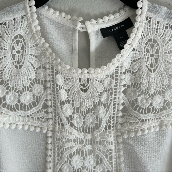 Halogen White Lace Tank - Picture 3 of 4